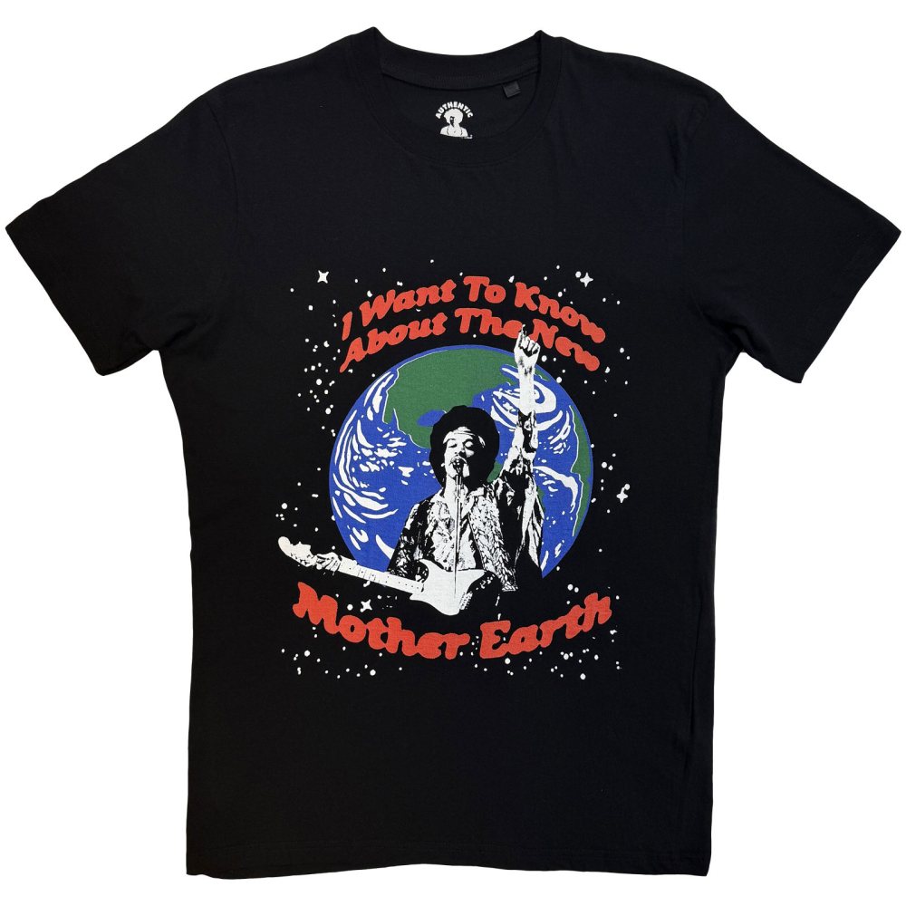 Jimi Hendrix - Earth Day Mens Tshirt - Black